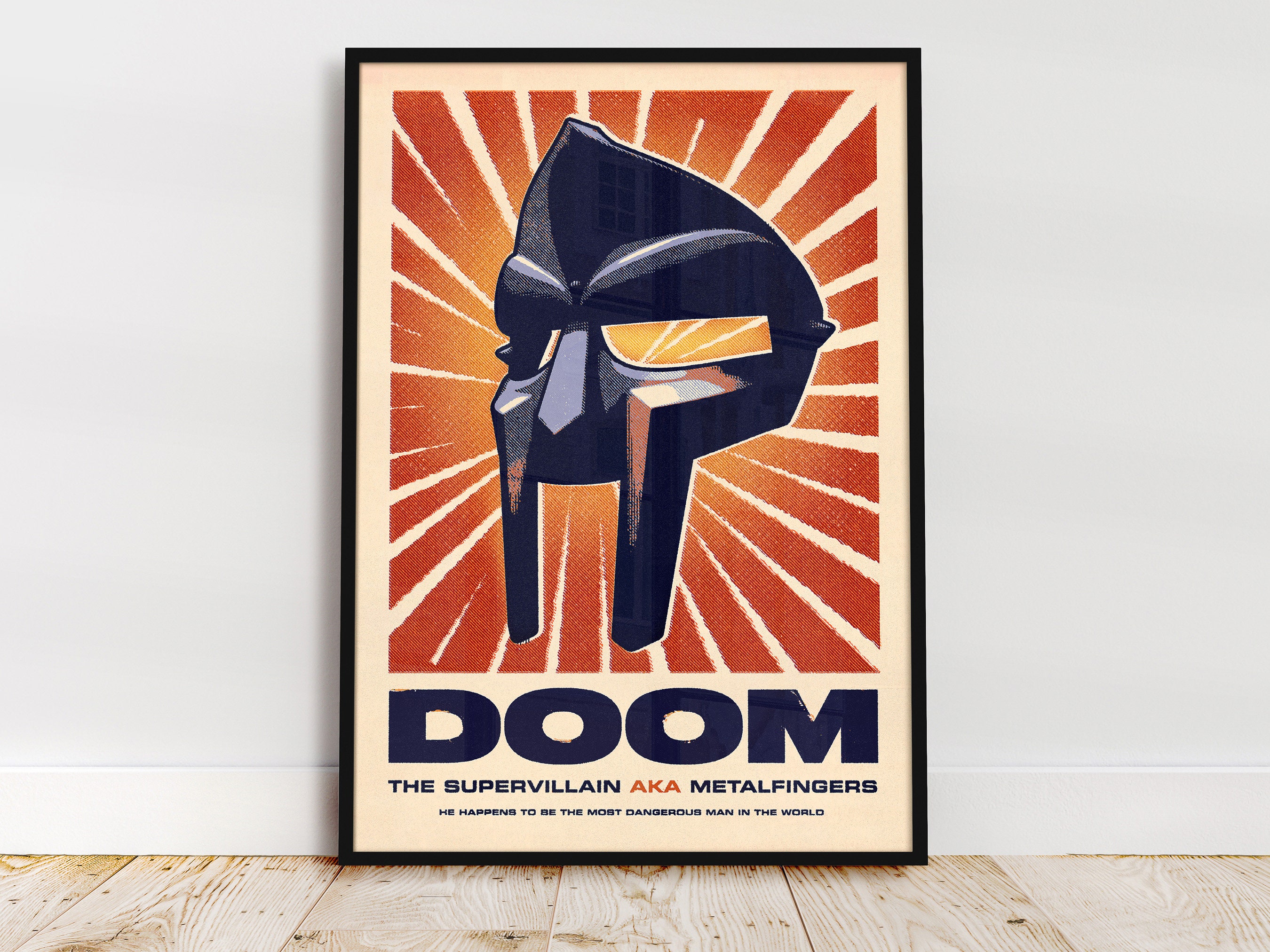 MF DOOM Print Poster Madvillian Hip Poster Rap - Etsy