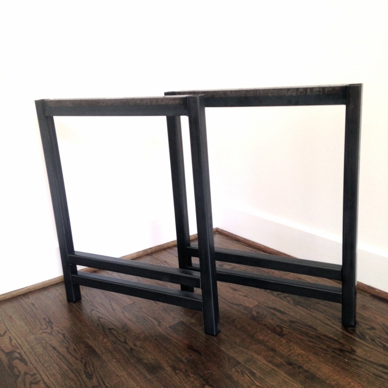 Steel Double Bar H Frame Desk Legs Table Image 0