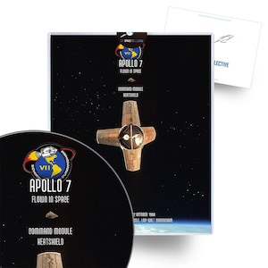 Manufatto dello scudo termico volato dall'Apollo 7 - Volato nello spazio - NASA