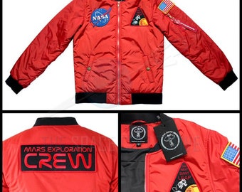 nasa jacket red