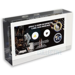 Apollo 12 Flown Kapton Foil & Moon Rock - Flown in Space - NASA
