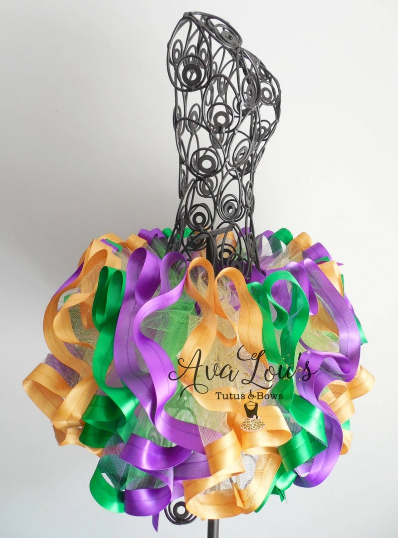 4 mardi gras ribbon