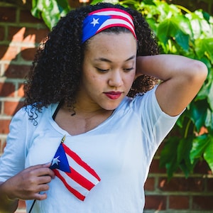 Wide Headband, Womens Headbands, Puerto Rico, Mom Birthday Gift,