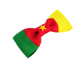 Cameroon Flag - Cameroonian Baby - African Hair Products - African Hair Bows - Africa Hair Band - Black Girl Pride - Black Love - Love