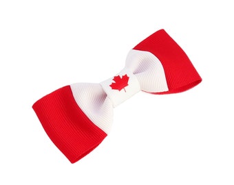 Canada Hair Bow, Canada Day, Canadian Accessories, Cute Hair Accessories For Girls, Baby Headbands, Toddler Hair Clips, Flag Hair Bow, Pride