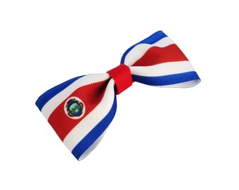 Costa Rica - Gifts For Her - Girl Hair Bows - Unique Baby Gift - Baby Headband - Baby Shower Gift - Hair Clip - Baby Girl - Costa Rican