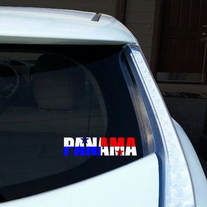 Car Decal Design, Car Decal Flag, Custom Car Decal, Vinyl Decal, Panama Flag, Panamanian Flag Decals, Custom Flag Decal, Flag Decals