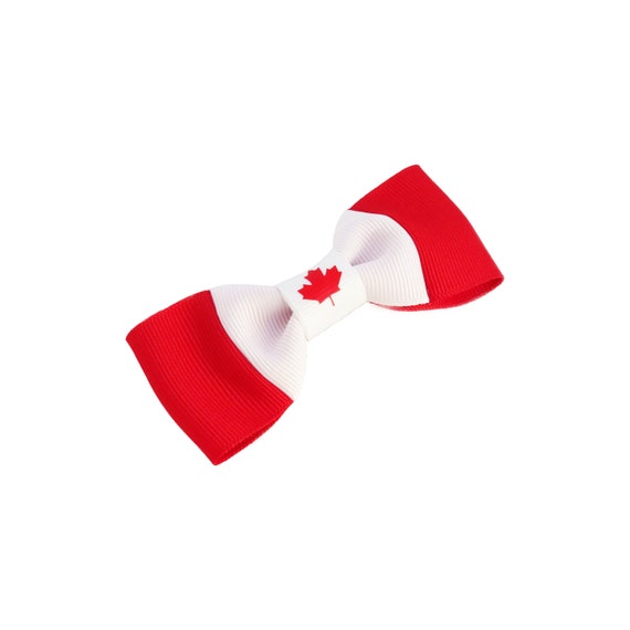 Canada Hair Bow Canada Day Canadian Accessories Cute Hair Etsy