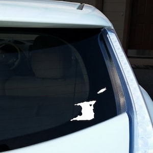 Auto-Aufkleber-Flagge, Auto Aufkleber Design, Trinidad Tobago Karte Karibik, Auto-Aufkleber-Design, Vinyl-Aufkleber, benutzerdefinierte Flagge Aufkleber, Herz Aufkleber