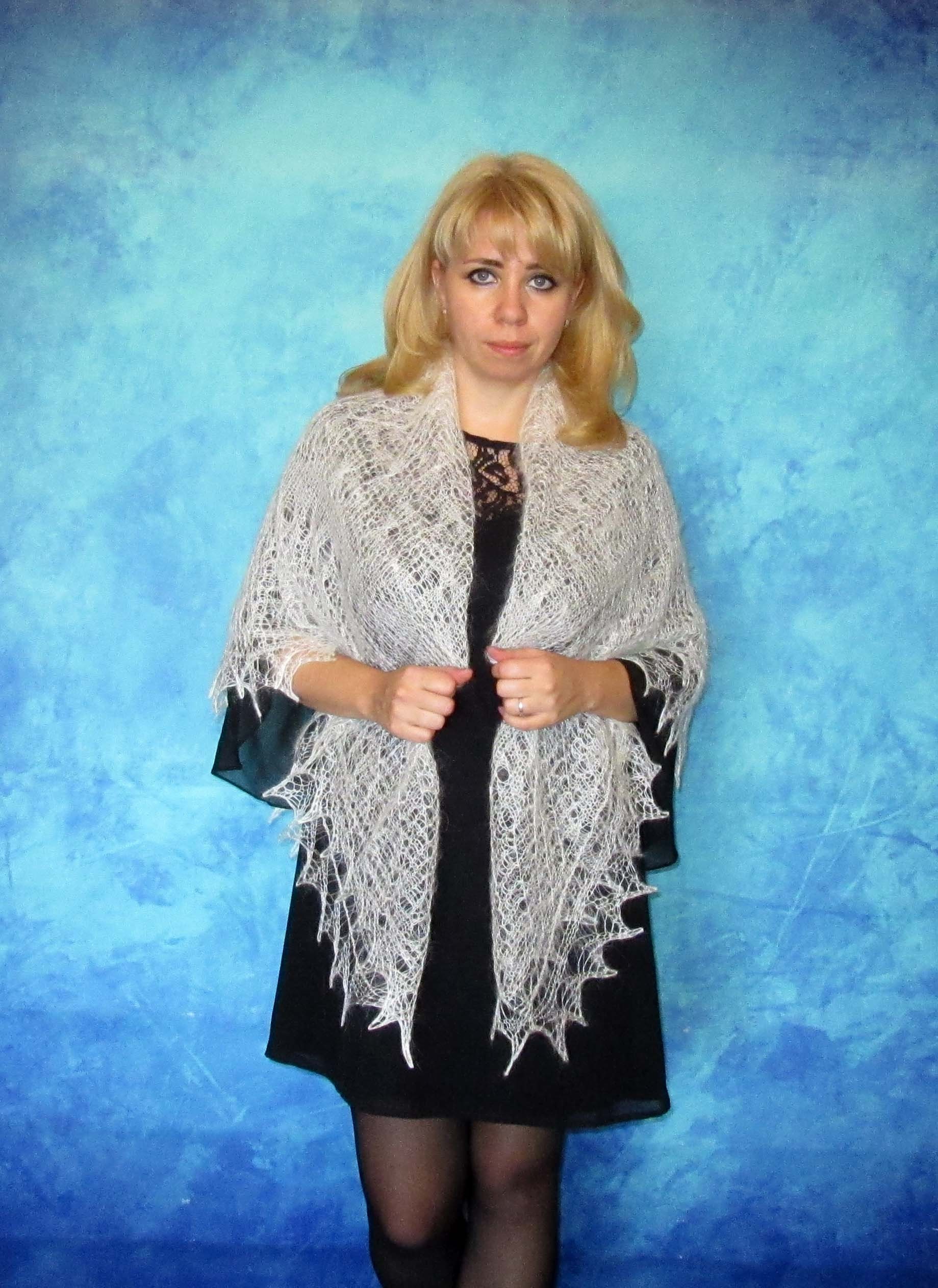 Lace Orenburg shawl Hand knit shawl White wedding shawl | Etsy