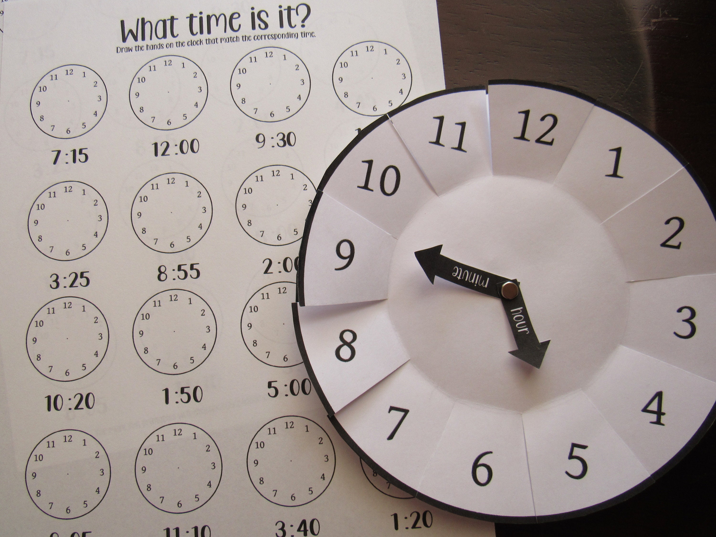 Learning To Tell Time Craft Printable Pdf Diy Clock E vrogue.co