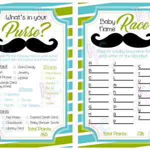 Little Mister Themed Baby Shower Game Pack INSTANT DOWNLOAD | Etsy
