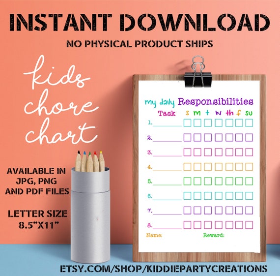 Weekly Allowance Chart