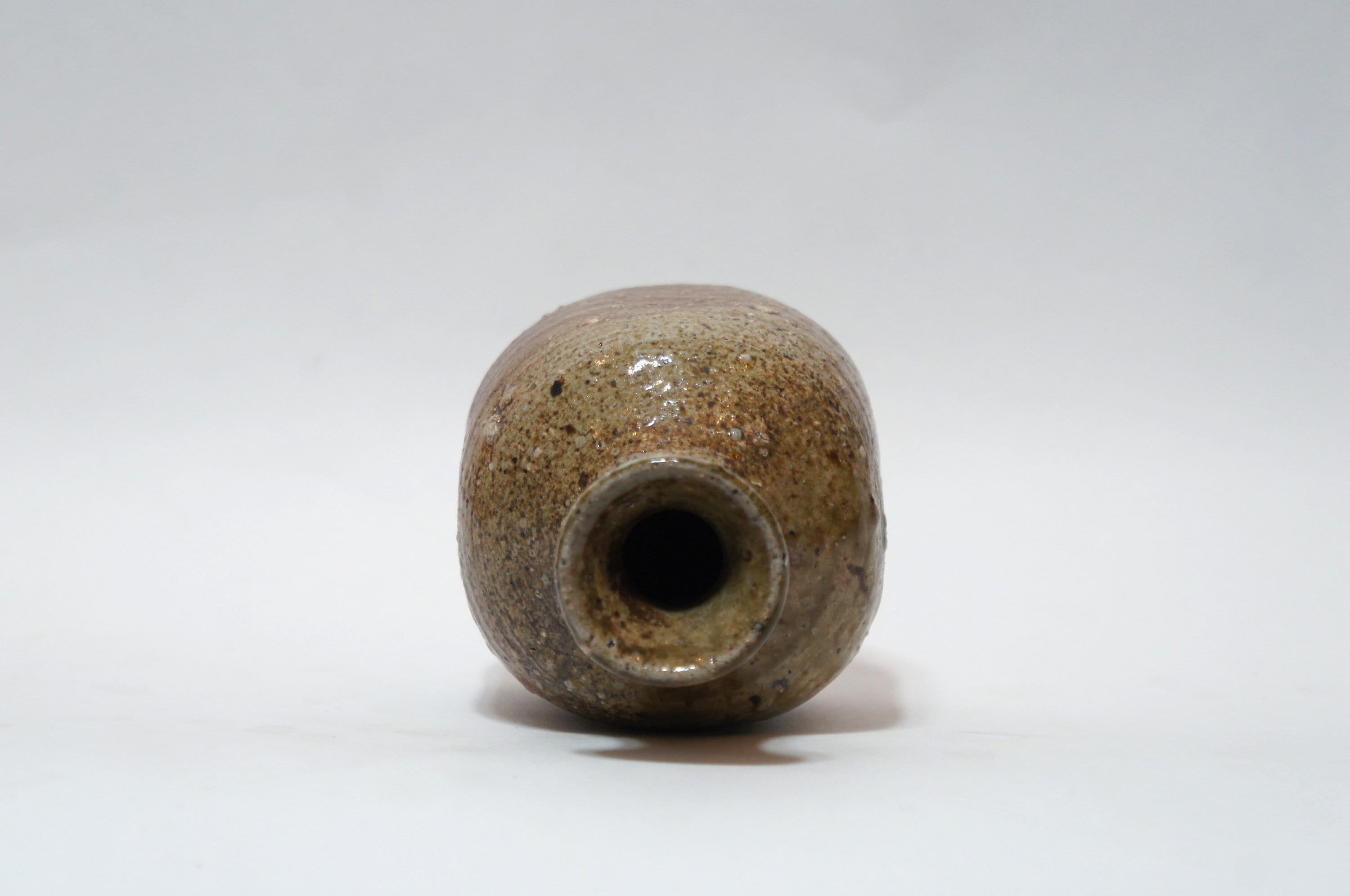 antique Vase marron /Shigaraki-yaki