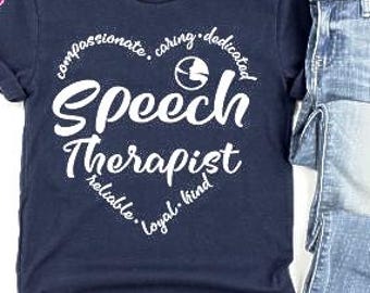 Speech Therapist T-Shirt: Soft Cotton SLP Gift