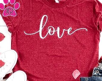 Love T-Shirt: Soft Cotton Valentines Day Top