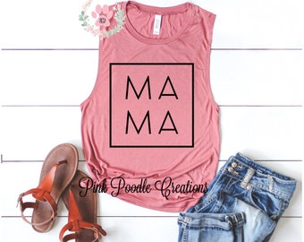 Loose Fitting Tank Mama Tank Top Slouchy Tank Mama Clothes Comfortable Clothes Motherhood Shirt Lounge wear