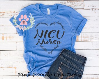NICU Nurse T-Shirt: Soft Cotton Unisex Fit