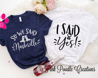 Nashville Bachelorette Party Shirt: Soft Cotton Wedding Tee