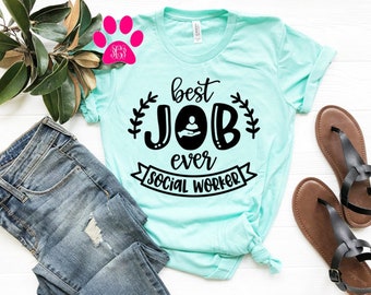 Social Worker T-Shirt, MSW Gift, Soft Cotton Unisex Tee