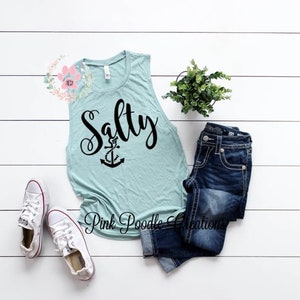 Salty Tank, Beach Tank, Salty Tank Top, Salty Tanks, Beach Tank, Beach Tank Top, Beach Shirt, Vacay Tank, Beach Tanks, Muscle Tank, Tanks