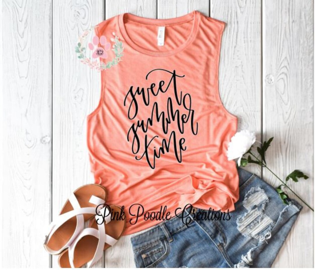 Summertime Tank, Summer Tank, Summer Tank Top, Summer Shirt, Womens ...