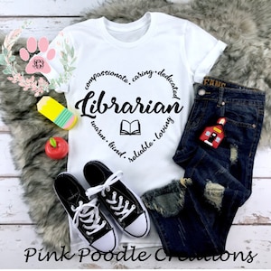 Camiseta de bibliotecario, regalo para amantes de los libros y profesores.