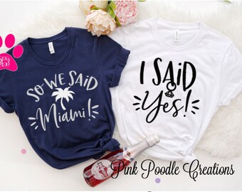 Miami Bachelorette Party Shirt: Beach Bach, Soft Cotton Tee