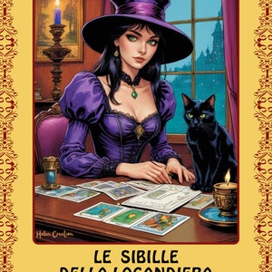 SIBILLE DELLA LOCANDIERA  per divinazione, creazione artigianale, 56 carte