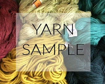 yarn sample | receive a postcard with a small sample of the yarns used for the wall hanging you're interested in