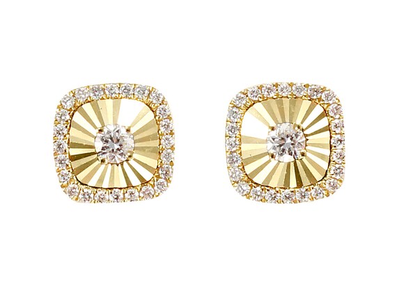 Mini Flares Diamond Stud Earrings