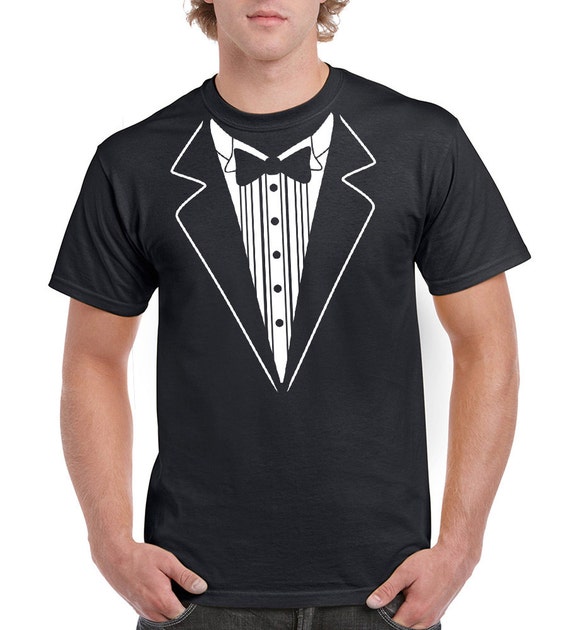 tuxedo with t shirt