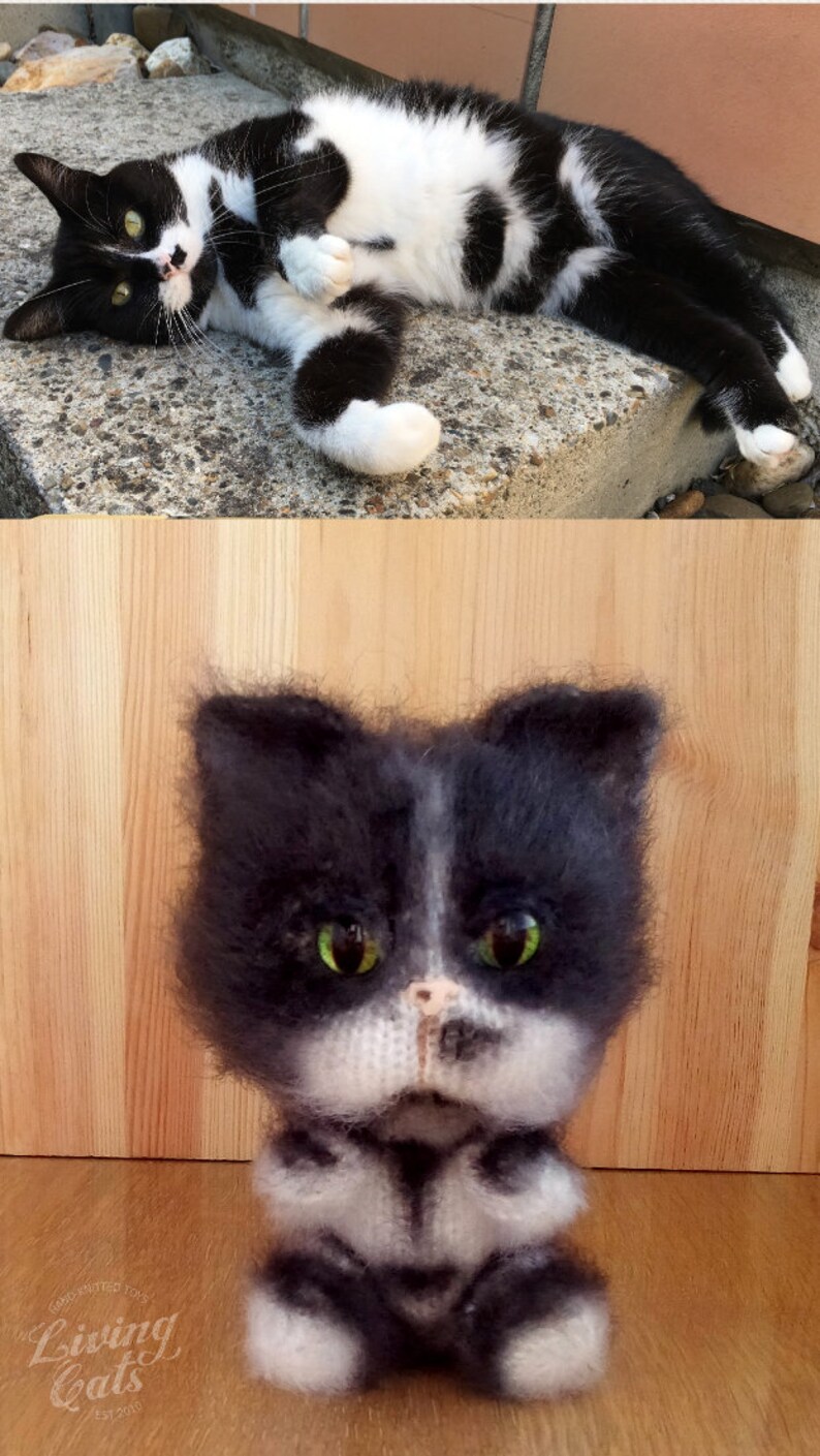 Custom pet portrait toy custom cat art toy custom plushie Etsy