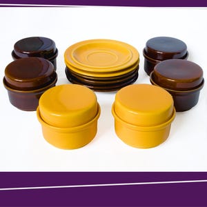 Single Cup Coffee Filter on Saucer | Drip Over Coffee | Vietnamese Coffee | 1960s - 1970s | Mid-Modern | Vintage Ceramics