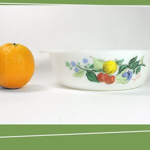 Vintage Pyrex Casserole Dish | Ovenware | Fruit Pattern With Lemon Pear ...