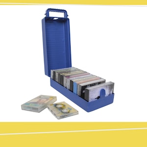 Music Cassette Tape Carrying Case | Music Cassette Storage | Cassette Holder | 1980s | Vintage Plastic