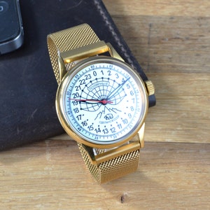 Men&#39;s Vintage Watch | Raketa Polar Watch | Mechanical Watch | Raketa Watch | Analog Watch | Rocket wrist Watch | Watch Gift | Gift for Men