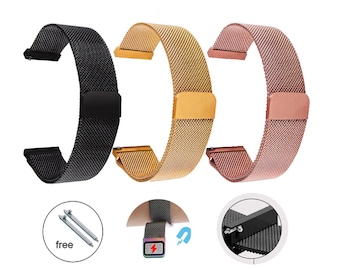 ミラネーゼ ステンレススチール ウォッチバンド マグネット留め