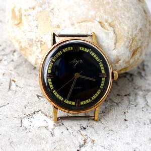 Vintage Luch USSR herenhorloge: verguld, 23 juwelen, kaliber 2209