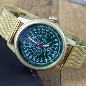 Men&#39;s Vintage Watch | Raketa Polar Watch | Mechanical Watch | Raketa Watch | Analog Watch | Rocket wrist Watch | Watch Gift | Gift for Men