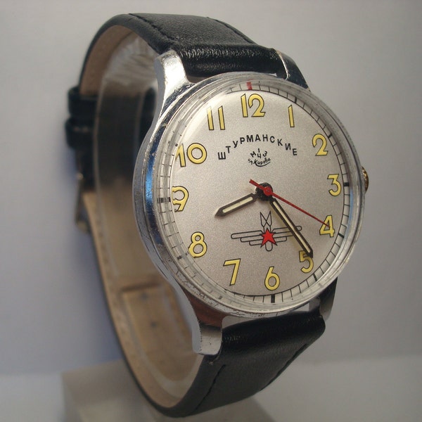 Pobeda watch | ZIM watch | Mens Wrist Watch | Shturmanskie Pobeda watch | Vintage | Soviet watch | Mechanical watch | USSR | Serviced |
