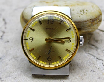 Men's Vintage Watch | Pobeda Zim Watch | Soviet Watch | Zim  Watch | Analog Watch | Vintage Watch | Watch Gift | Gift for Men | Mens gift |