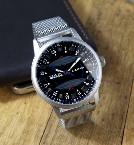 Men's Vintage Watch | Raketa 24 Hours Polar Watch 