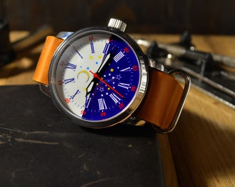 Relógio Vintage Masculino | Relógio Poljot | Relógio Soviético | Relógio raro Poljot | Relógio Analógico | Poljot Aviator | Presente de Relógio | Presente para Homens |