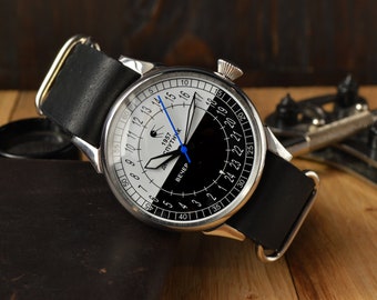 Men's Vintage Watch | Sputnik Watch | Mechanical Watch | Sputnik 24 Watch | Analog Watch | Sputnik Antarctica | Watch Gift | Gift for Men