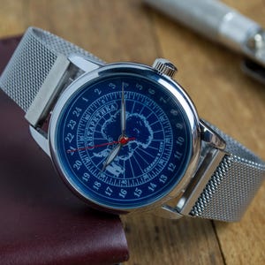 Men&#39;s Vintage Watch | Automatic Watch | Polar Watch | 24 hours Watch | Analog Watch | Polar Antarctica| Watch Gift | Gift for Men |