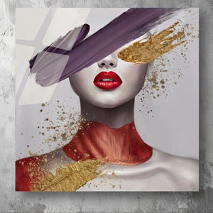 Fantasy Abstract Girl Woman 3D Art - UV Printed Acrylic Plexiglas Wall Decor -  Home Painting