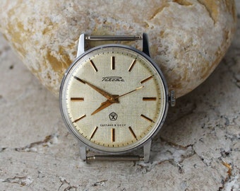 Men's Raketa Watch: Vintage USSR Wristwatch, 1960s