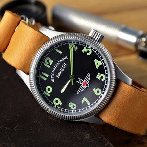 Raketa Shturmanskie Watch: Vintage USSR Mens Wristwatch, Serviced