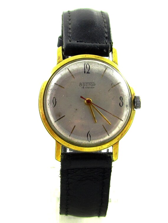 Reloj Vintage para Hombres Reloj Vostok Reloj Wostok Reloj Vintage Reloj de pulsera para hombres Regalo para relojes Regalo para hombres AU chapado en oro Etsy Mexico